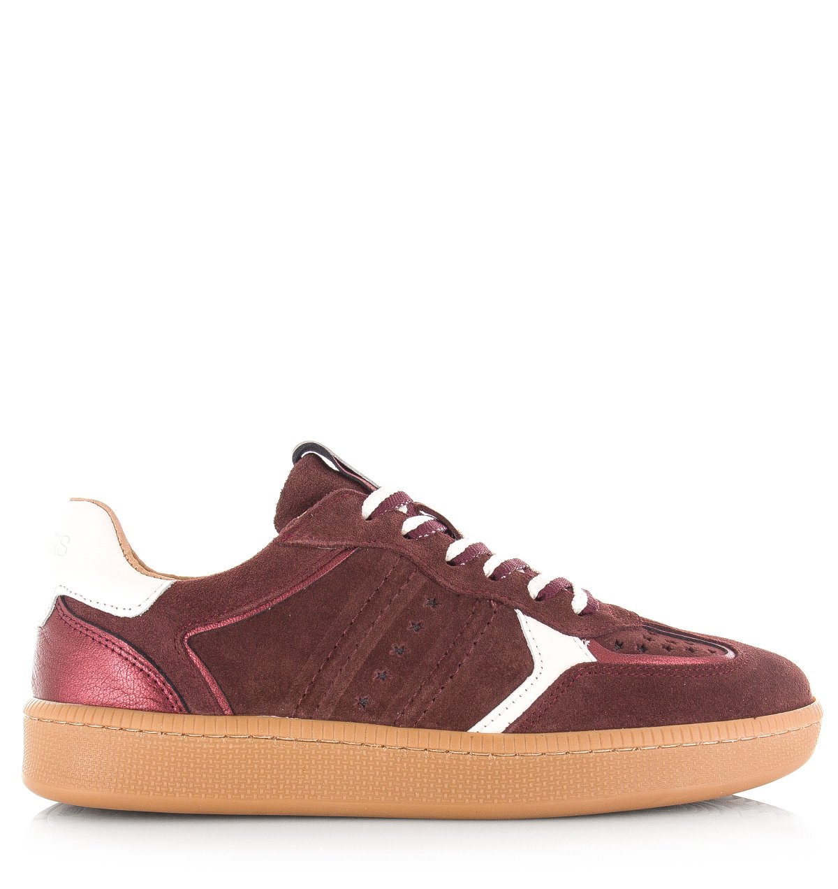 DWRS Mirabel bordeaux sneakers Suede Dames