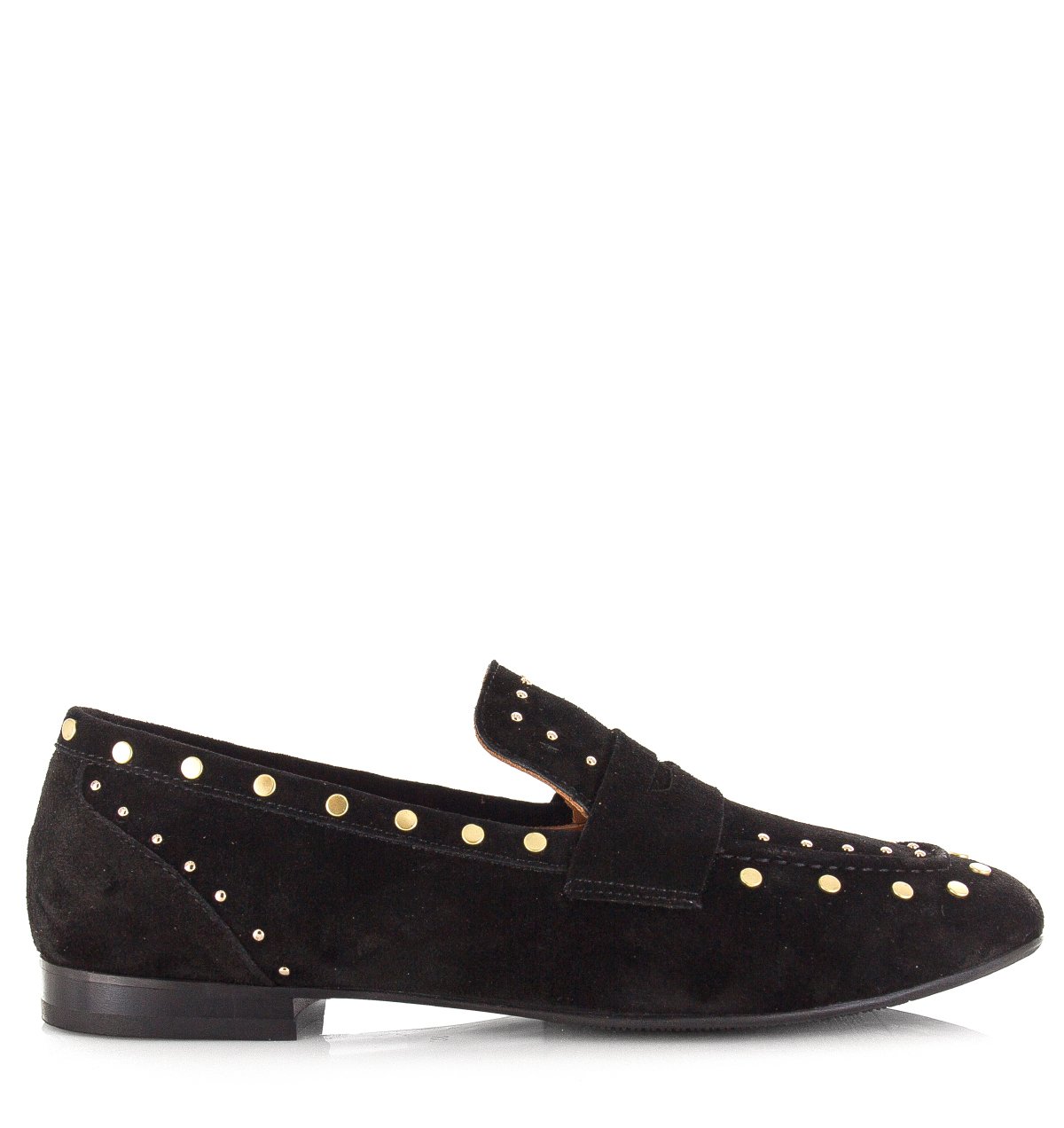 Babouche Avery | dames loafers zwart Suede Dames