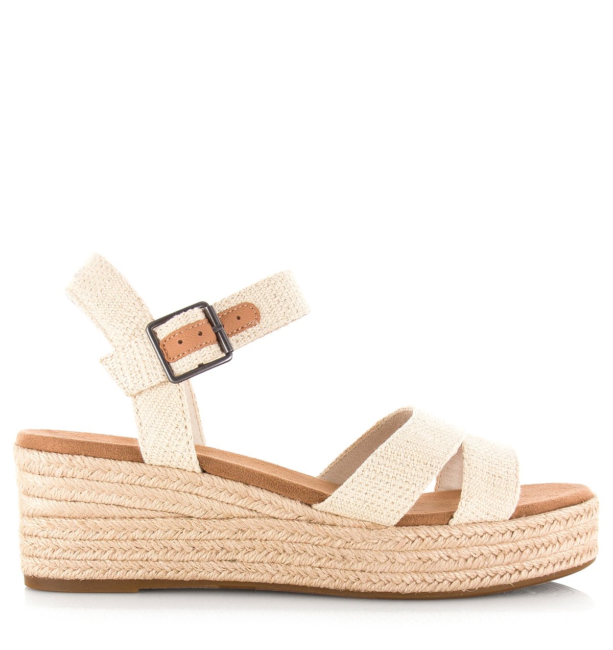 Toms Audrey naturel | linnen sleehak s Textiel Dames
