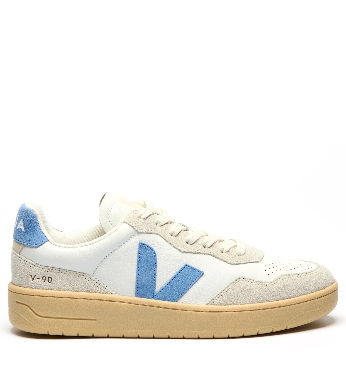 VEJA V 90 sneakers White Aqua Naturel Leer Unisex