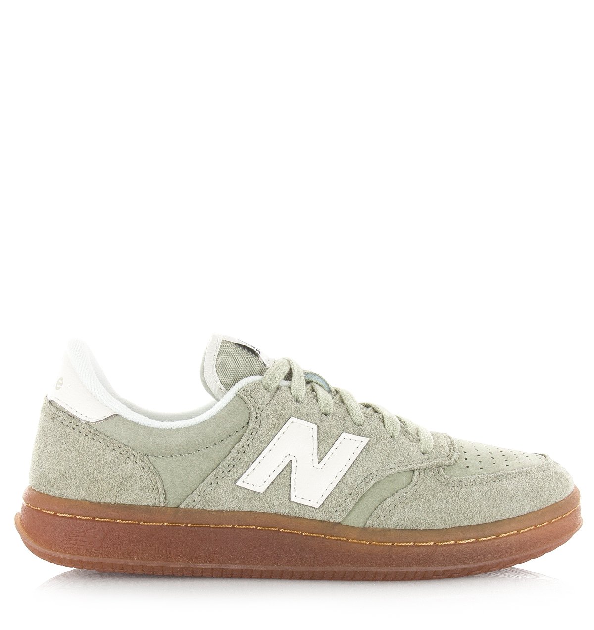 New Balance T500 leren sneakers groen Suede Unisex