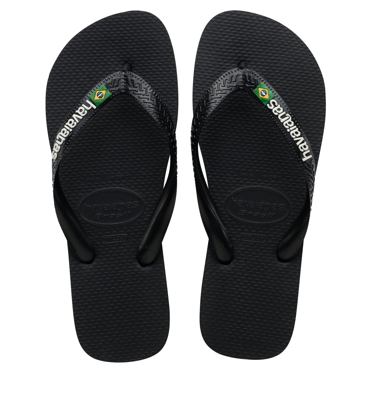 Havaianas Brasil Logo zwart Rubber Unisex