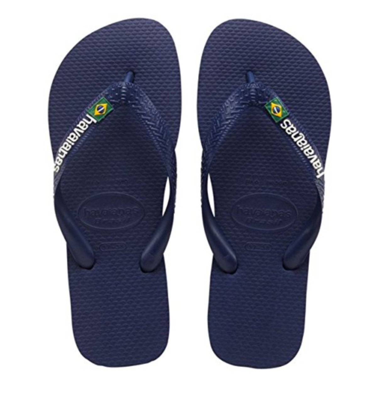 Havaianas Brasil Logo MARINE BLUE Rubber Unisex