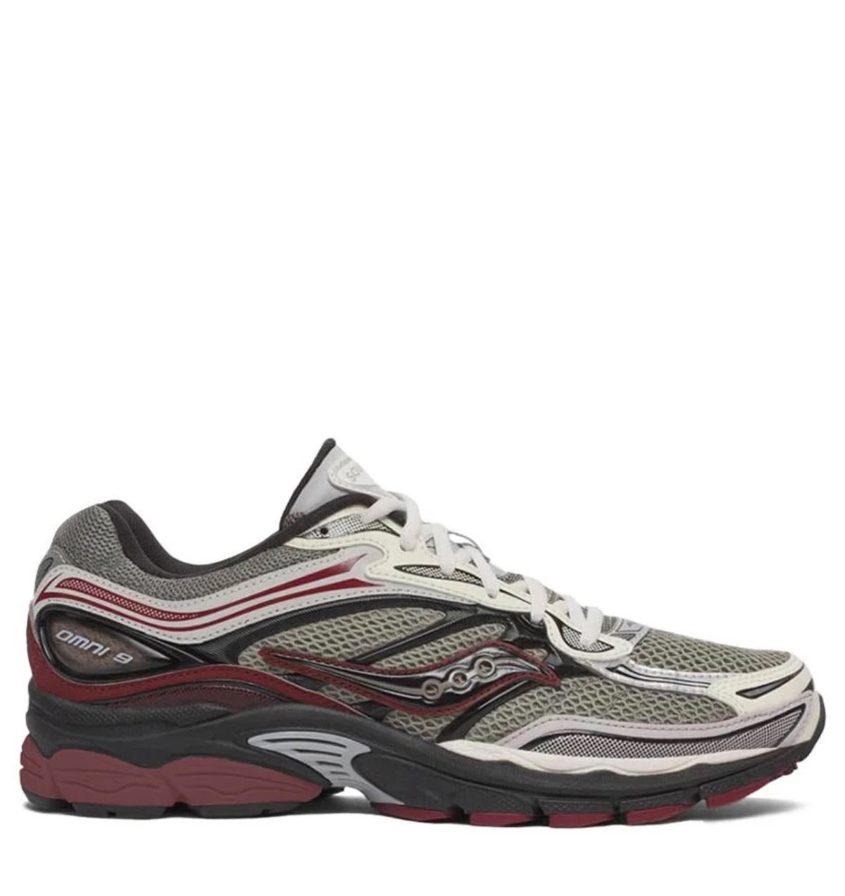 Saucony Progrid Omni 9 tan maroon Mesh Unisex