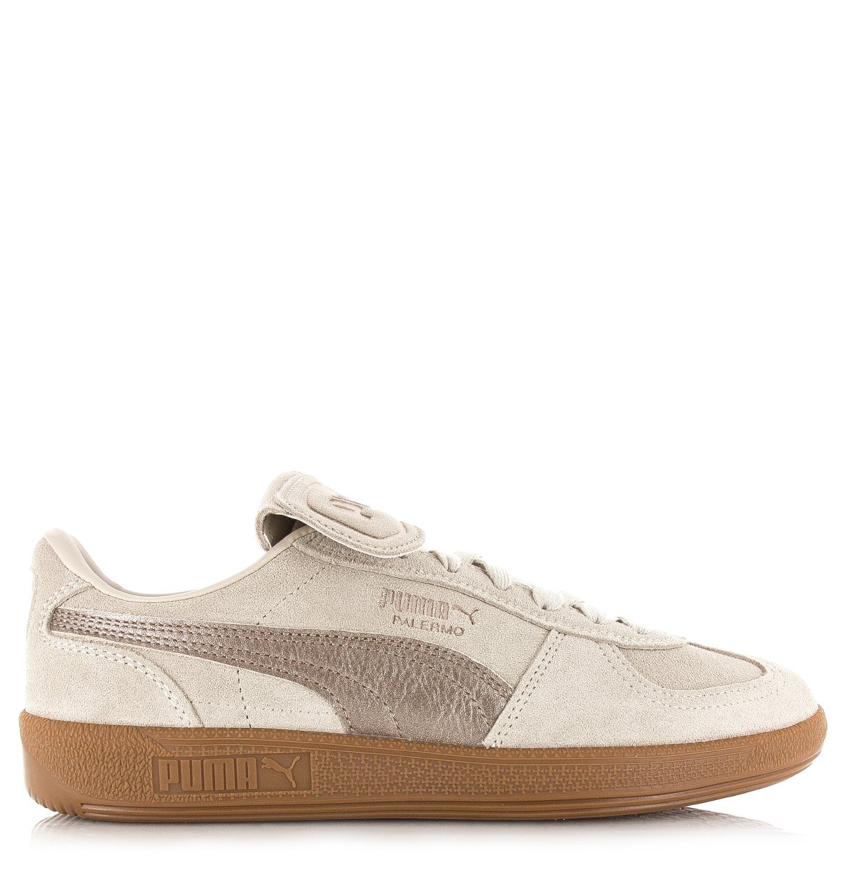 Puma Palermo Premium Metallic desert gum Suede Dames
