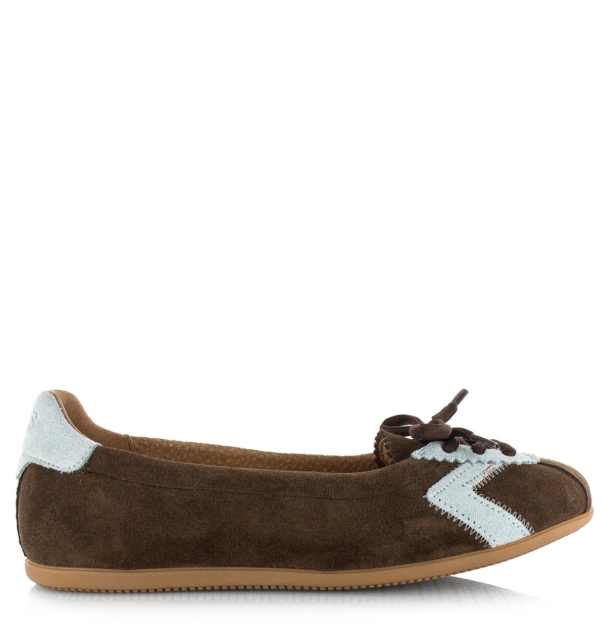 DWRS Temple dark brown light blue Suede Dames