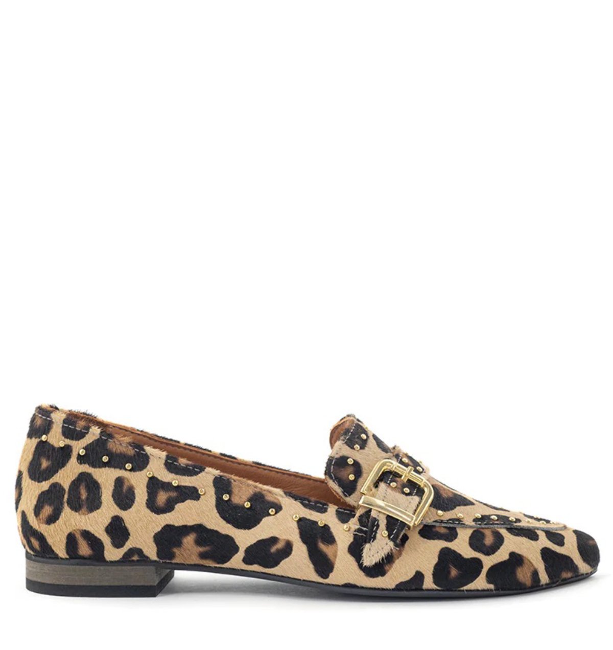 Babouche Luna panterprint loafers Leer Dames