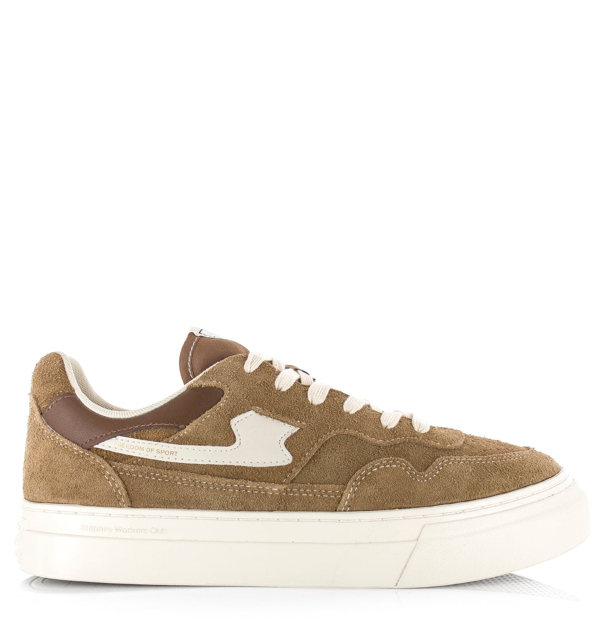 S.W.C Pearl S Strike Geo Merged brown Suede Unisex