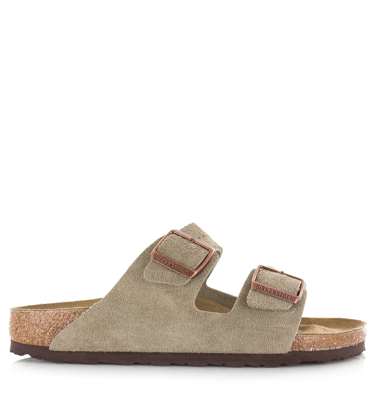 BIRKENSTOCK Arizona slippers taupe Suede Unisex