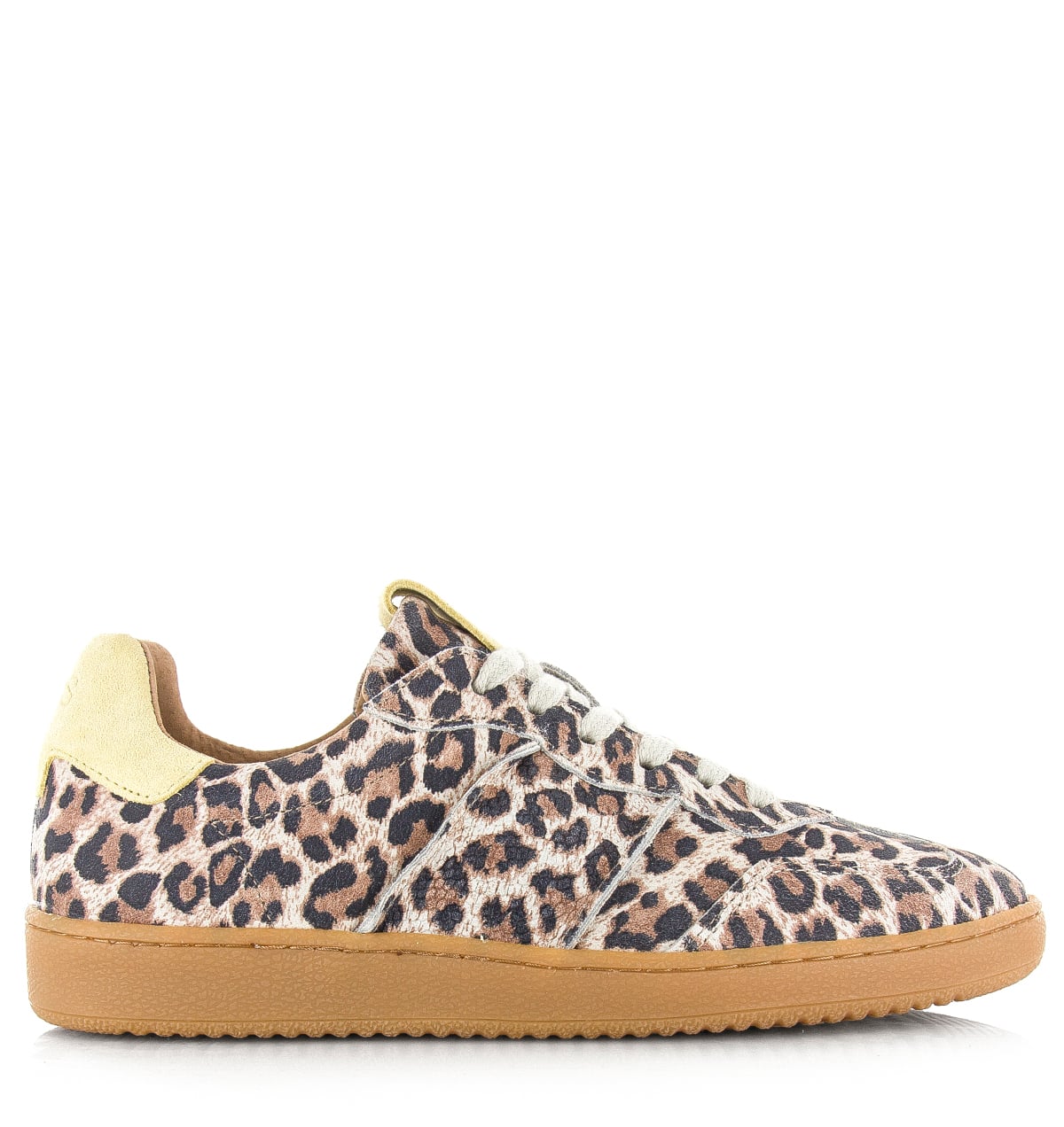 DWRS LABEL DWRS POONA leopard sand butter Leer Dames – Beige