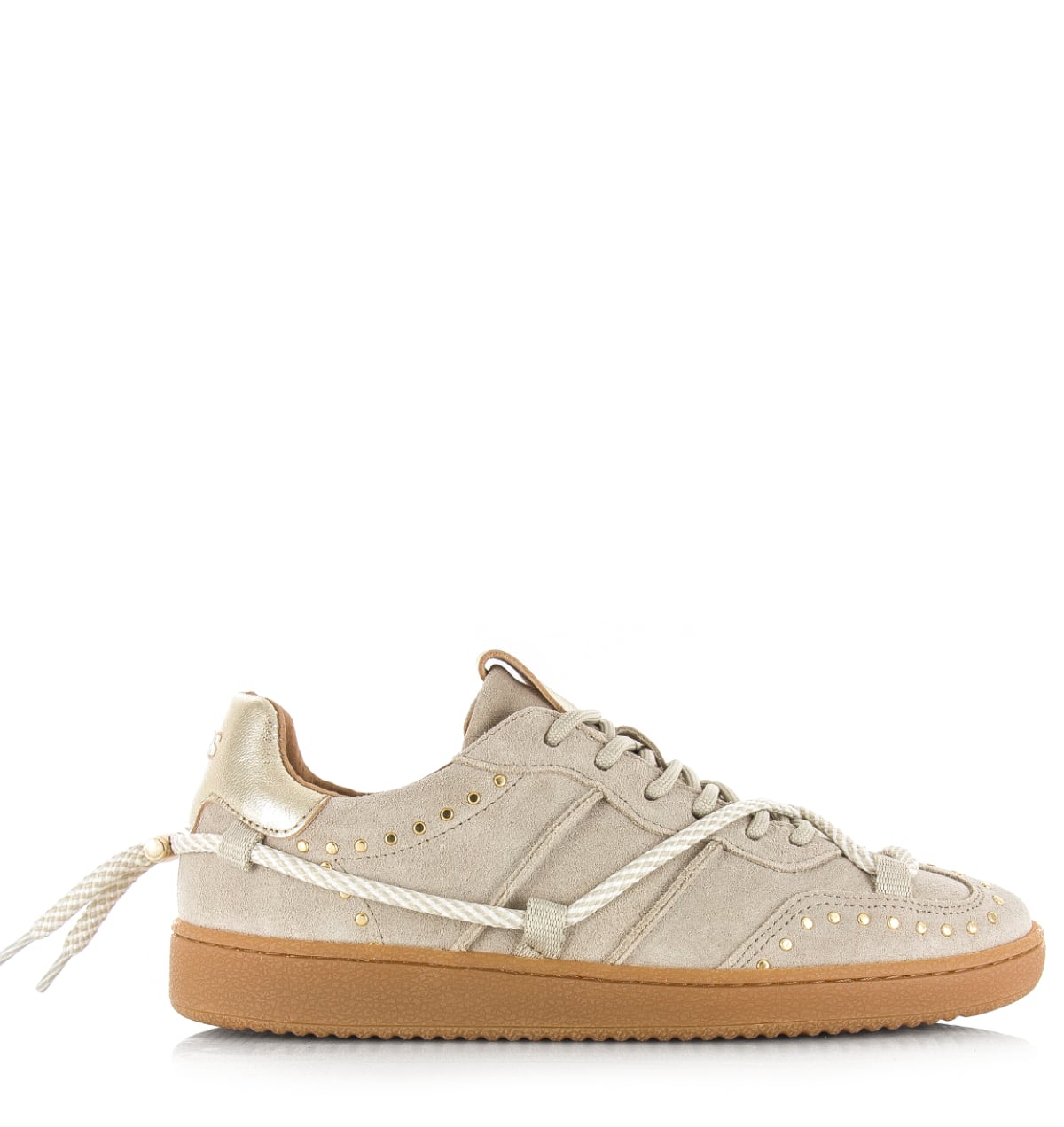 DWRS LABEL DWRS POONA studs sand Suede Dames – Beige