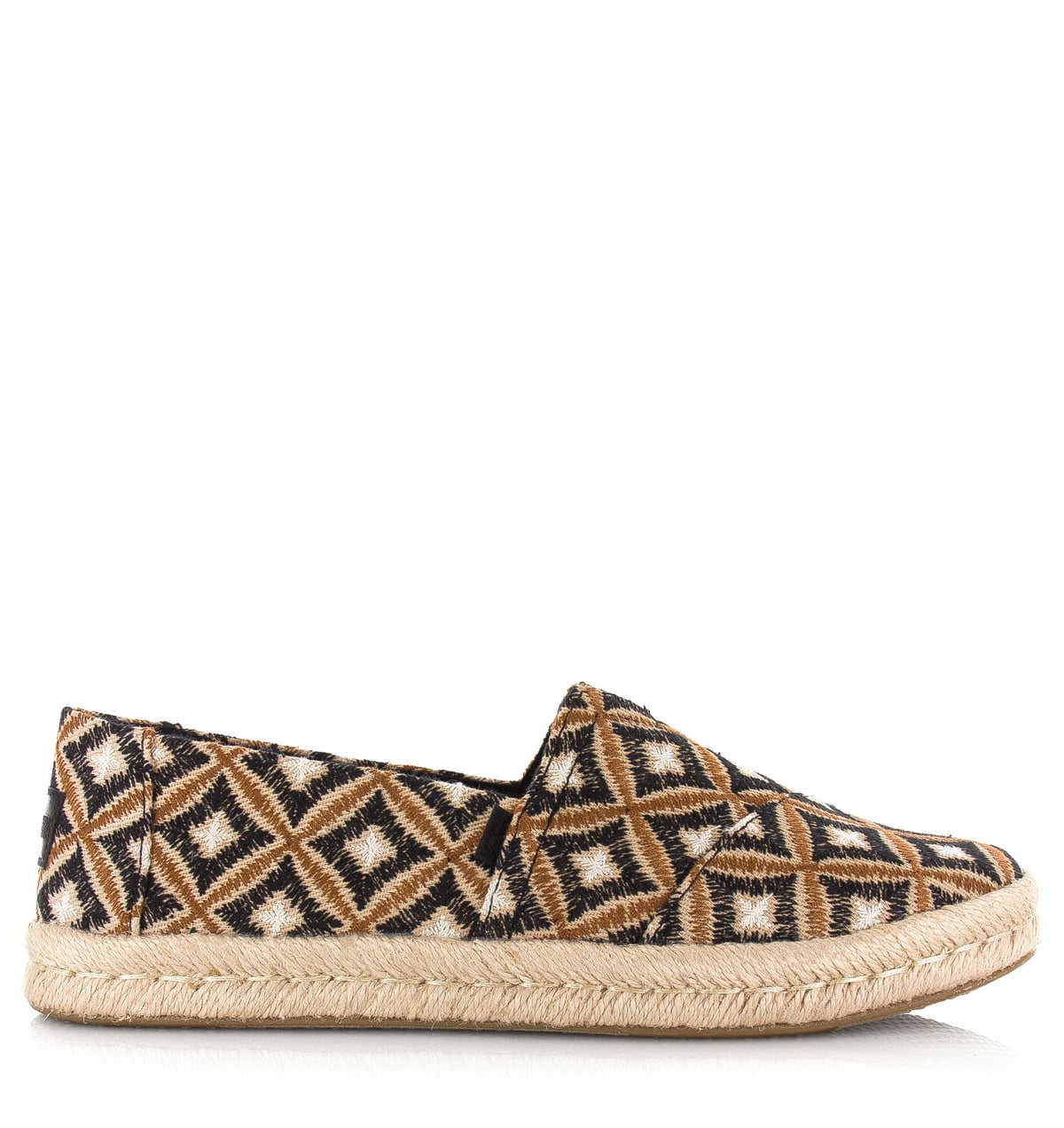 TOMS Alpargata Rope 2.0 | Geo Black Textiel Dames – Zwart