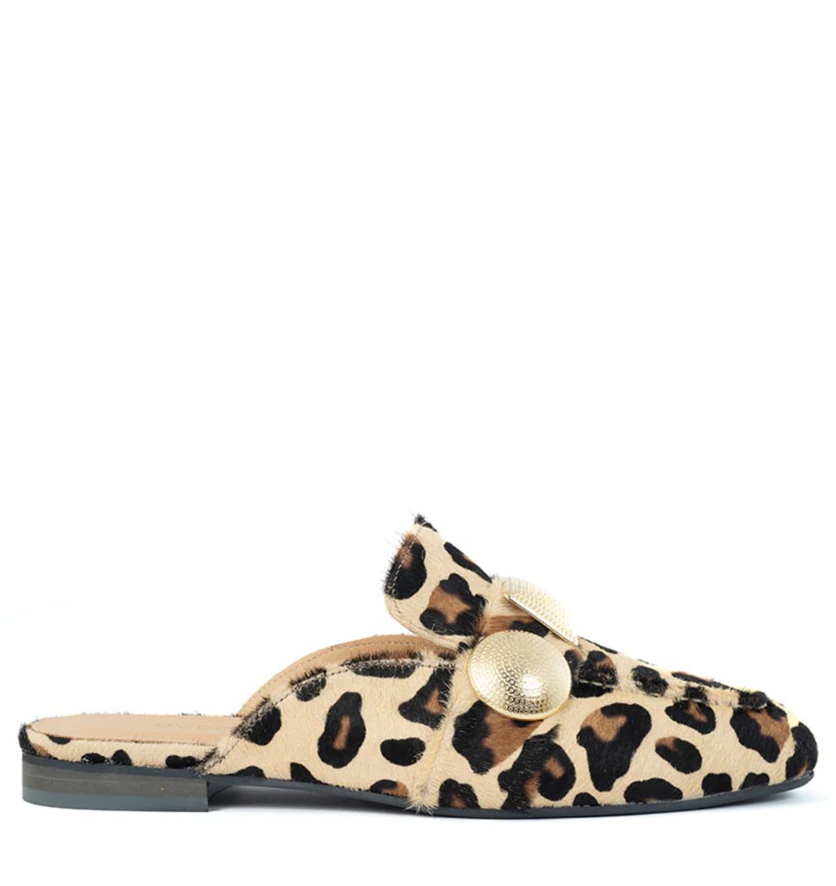 Babouche LARA leopard muiltjes Leer Dames – Beige