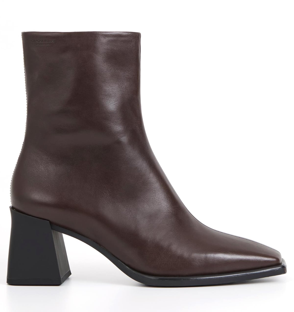 Vagabond Hedda enkellaarzen chocolate Leer Dames – Bruin