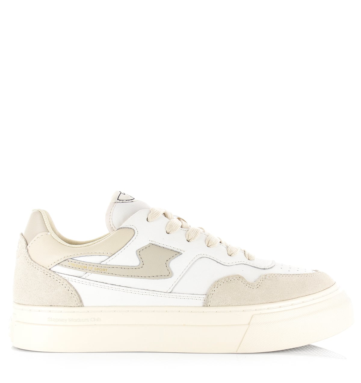 Stepney Workers Club S.W.C Pearl S-Strike Leather wit Leer Unisex