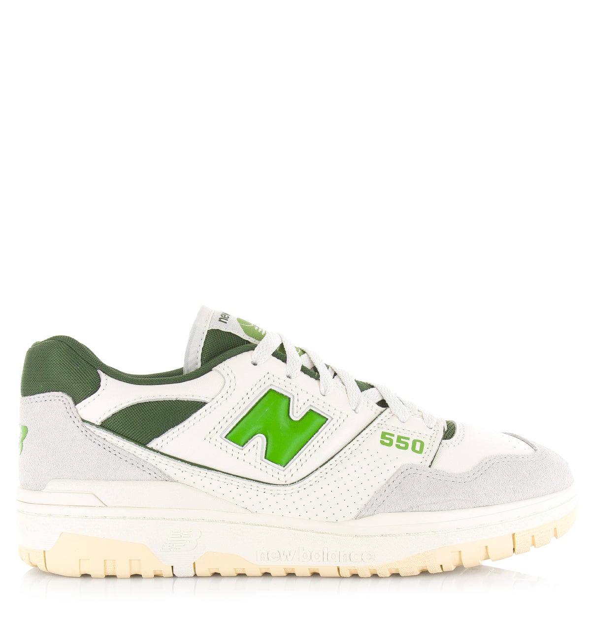 New Balance - 550 sea salt alpine green Suede Unisex afbeelding 1