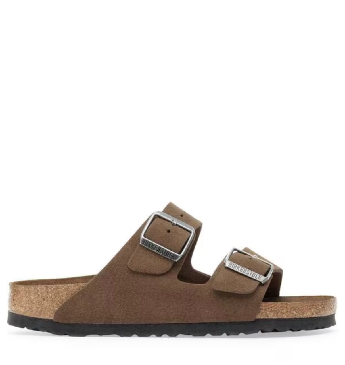 BIRKENSTOCK Arizona Dark Tea narrow fit Suede Unisex – Bruin