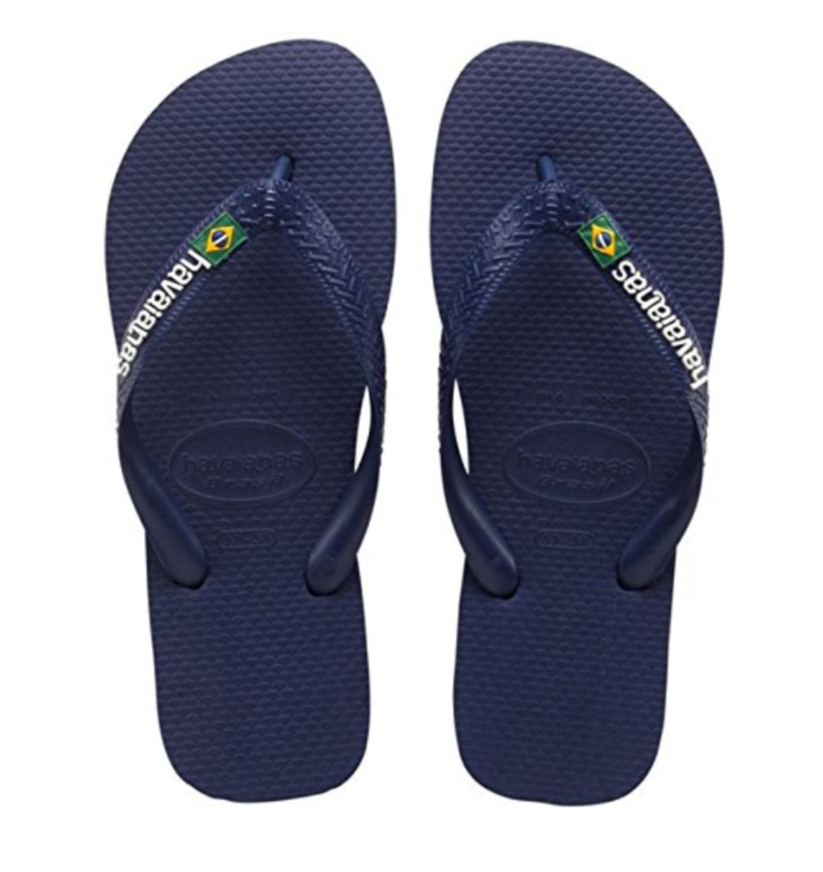 Havaianas Brasil Logo MARINE BLUE Rubber Unisex – Blauw