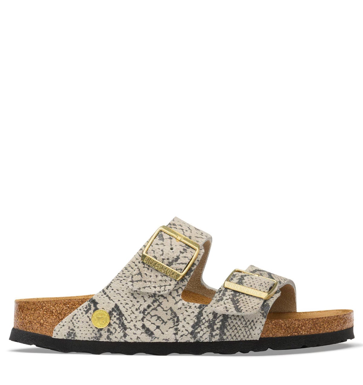 BIRKENSTOCK Arizona Rivet Logo snake Suede Dames – Wit