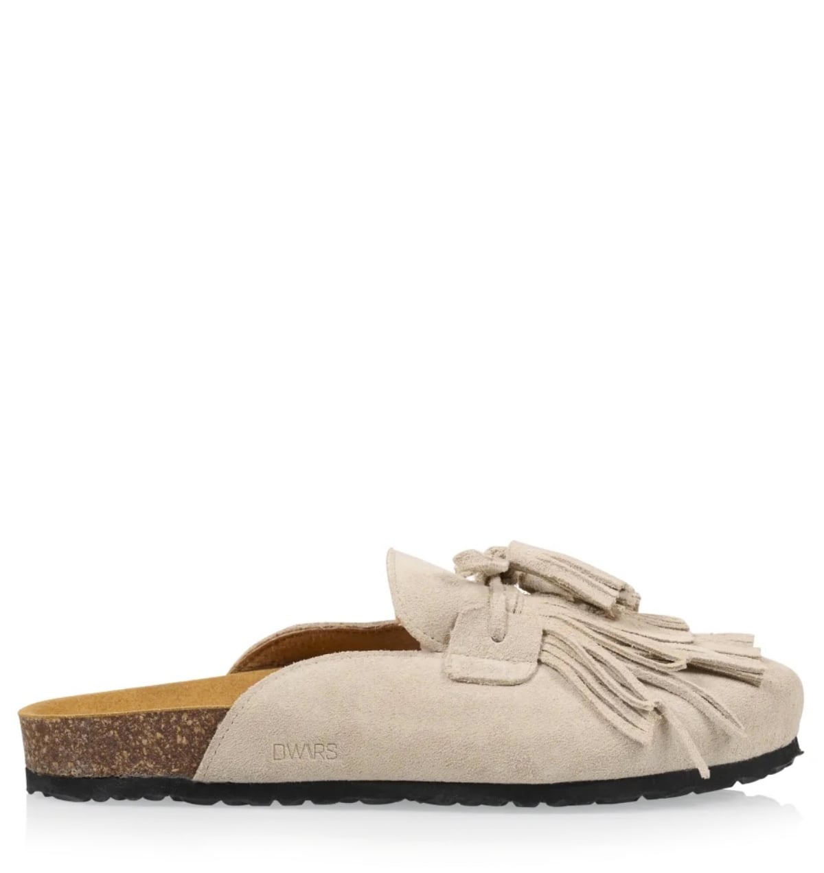 DWRS label Salem instappers sand Suede Dames – Beige