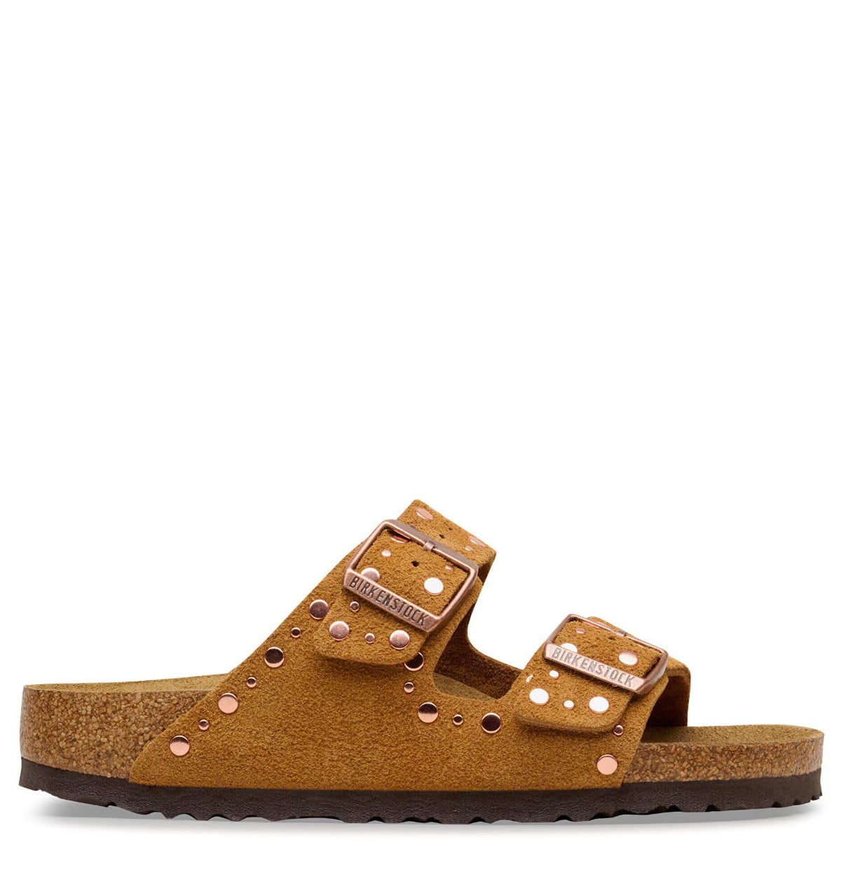 BIRKENSTOCK Arizona Rivet Border mink Suede Dames afbeelding 1