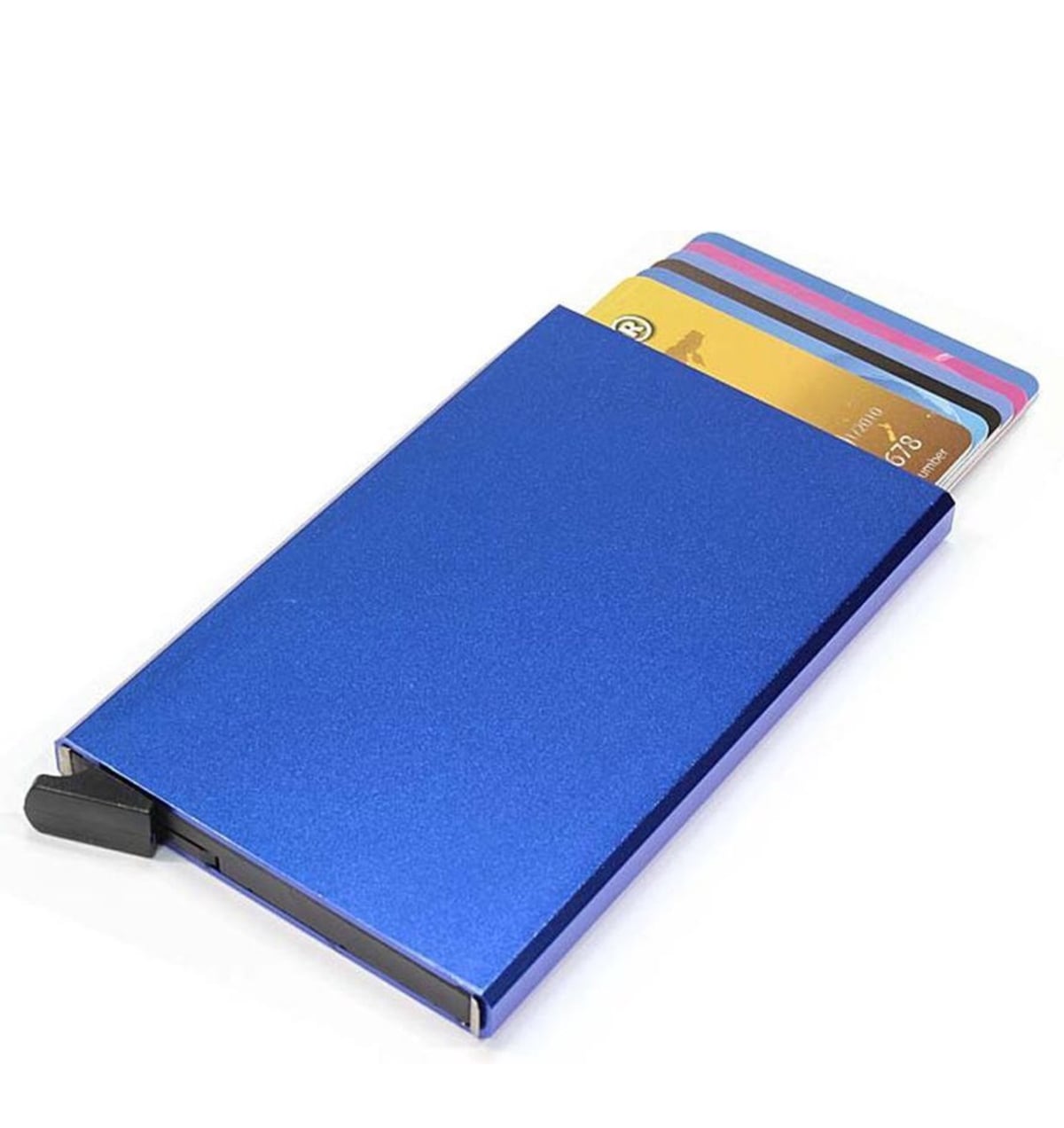Figuretta - Cardholder blauw metallic Aluminium afbeelding