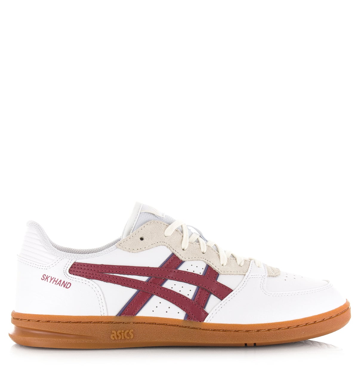 ASICS Skyhand OG white/brisket red Suede Unisex afbeelding 1