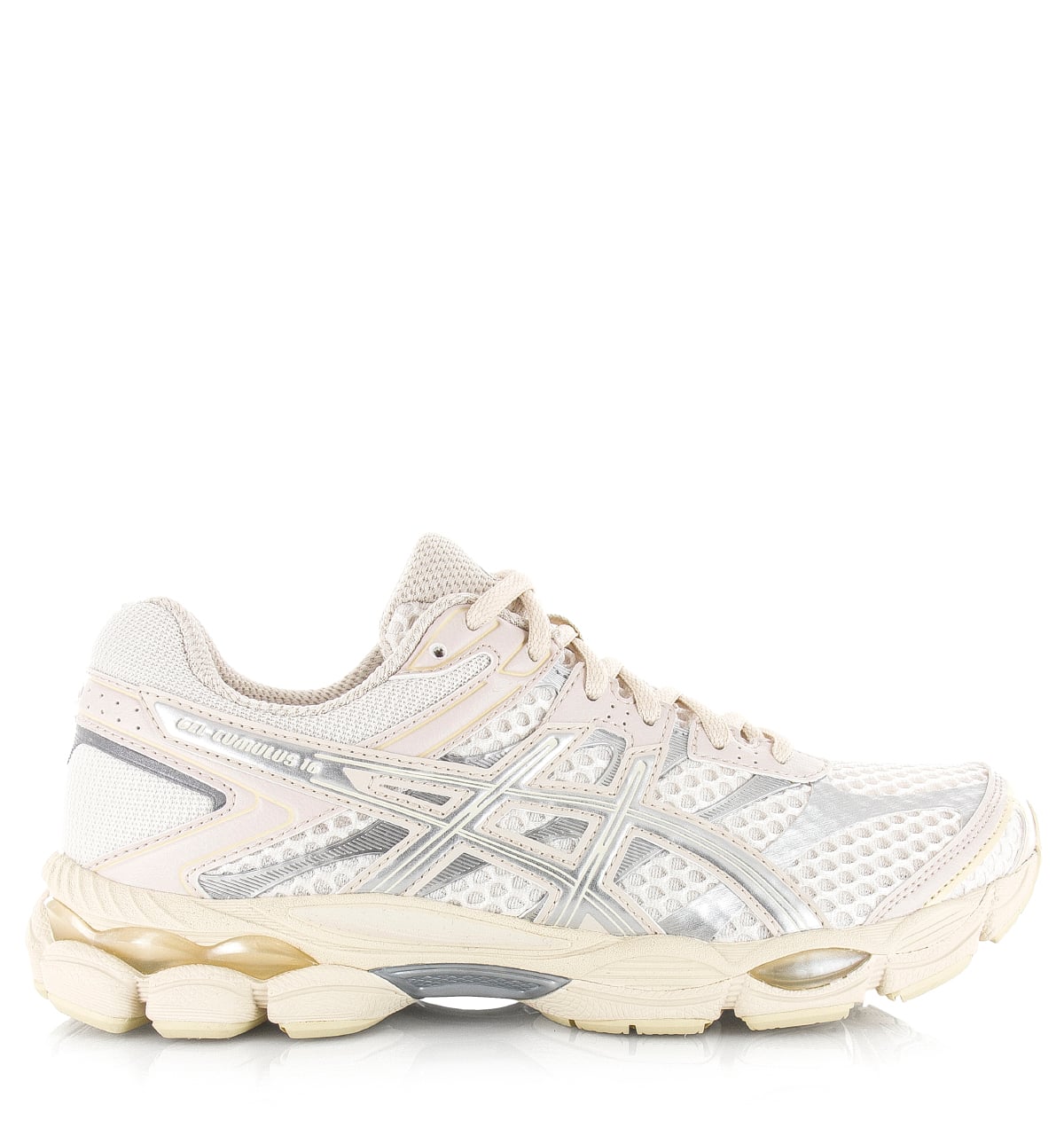 Asics GEL-Cumulus 16 Cream/Pure Silver Mesh Unisex – Beige