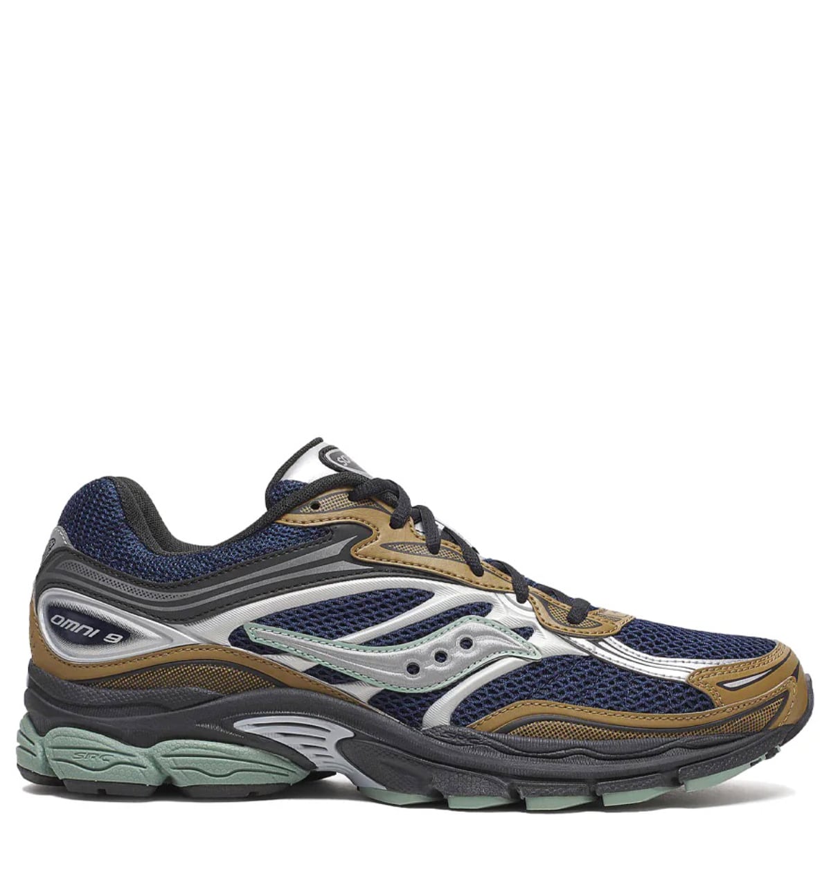 Saucony Progrid Omni 9 brown navy Mesh Unisex afbeelding