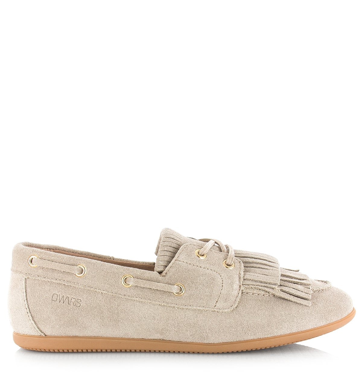 DWRS label Latty fringes beige Suede Dames