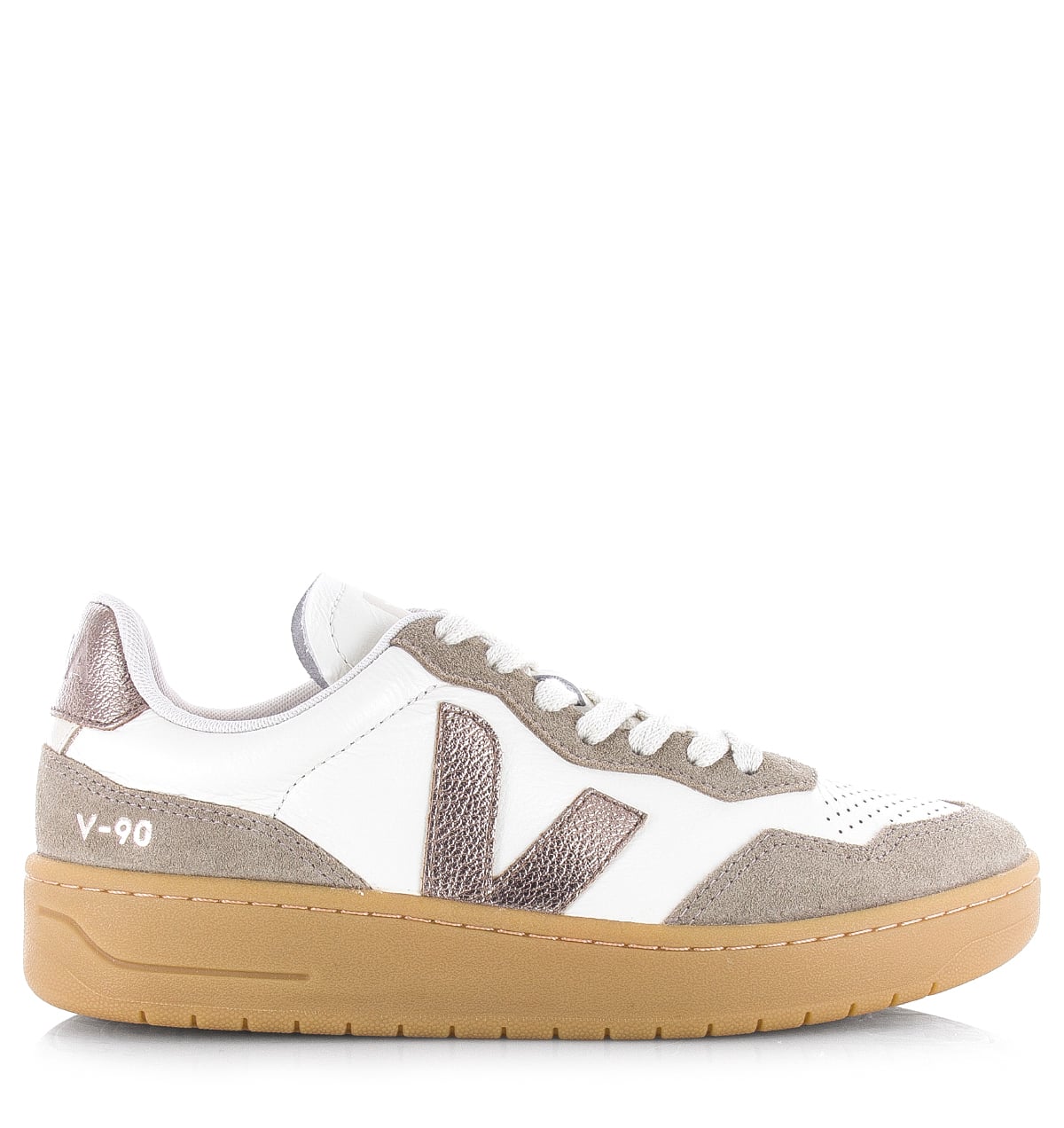 VEJA V-90 O.T. leather pure bronze Leer Dames – Beige