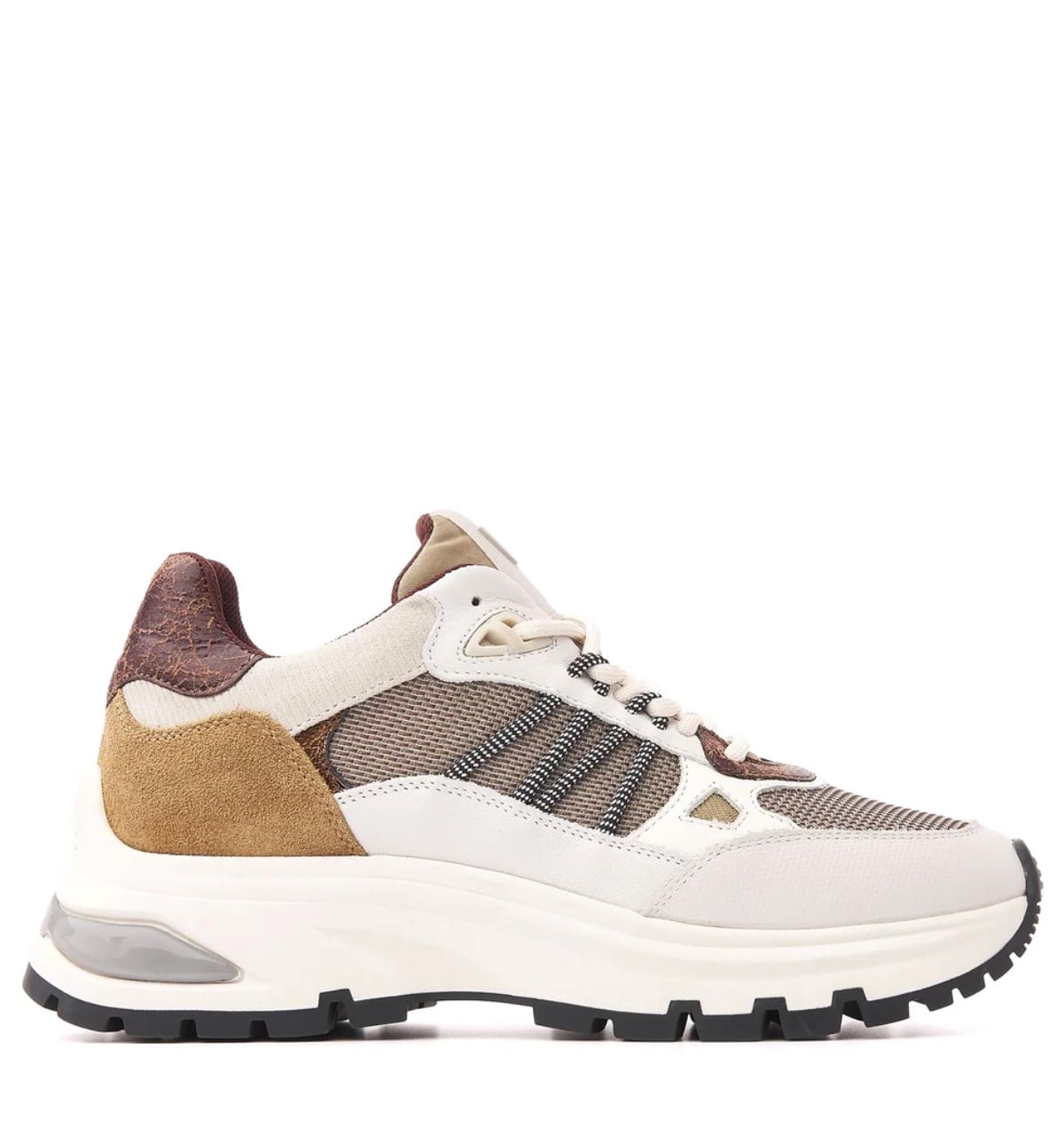 VIA VAI Liz Dae Avirex Borgogna Leer Dames – Beige