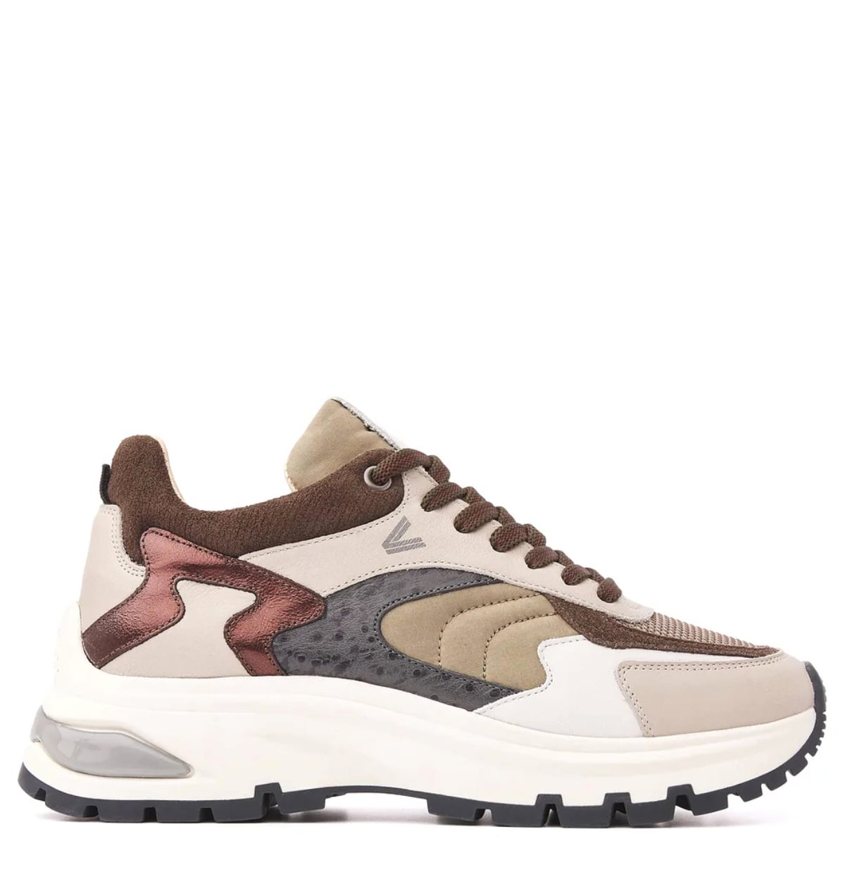 VIA VAI Liz Leighton Struzzo Grigio Suede Dames – Beige