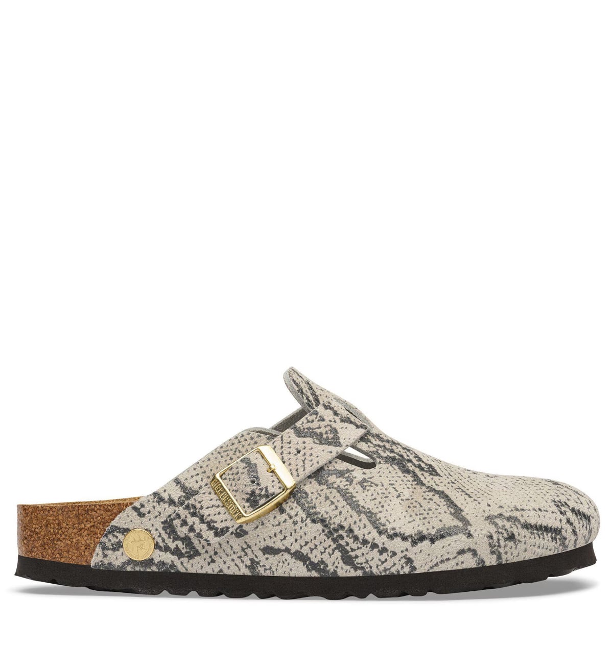 BIRKENSTOCK Boston Rivet Logo snake Suede Dames