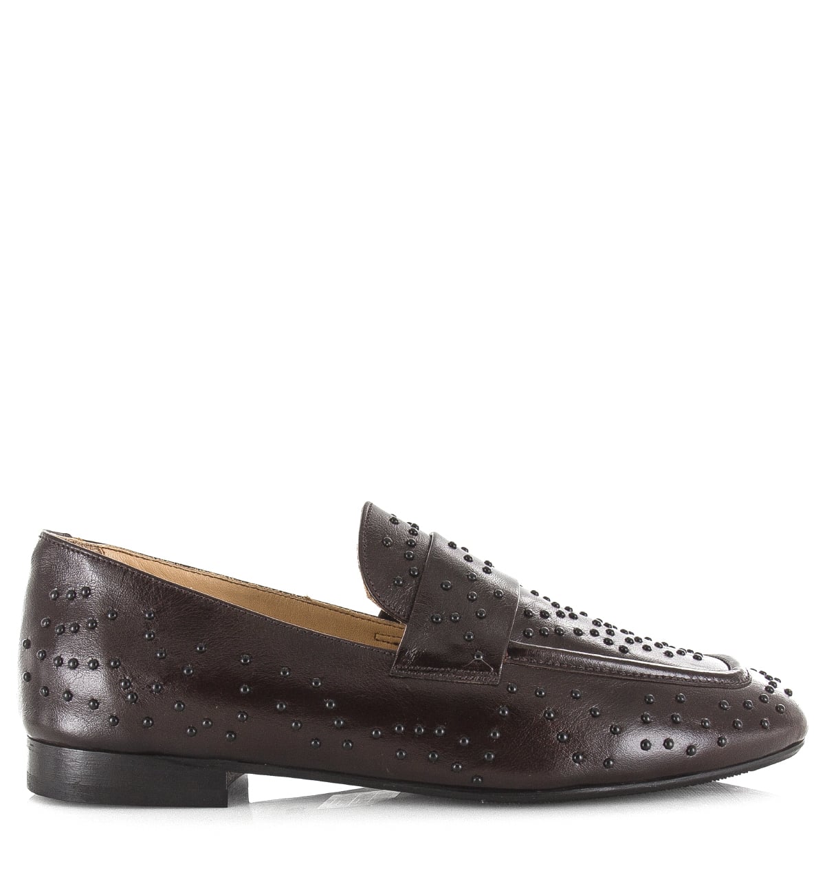 Babouche SIA loafers dark brown Leer Dames