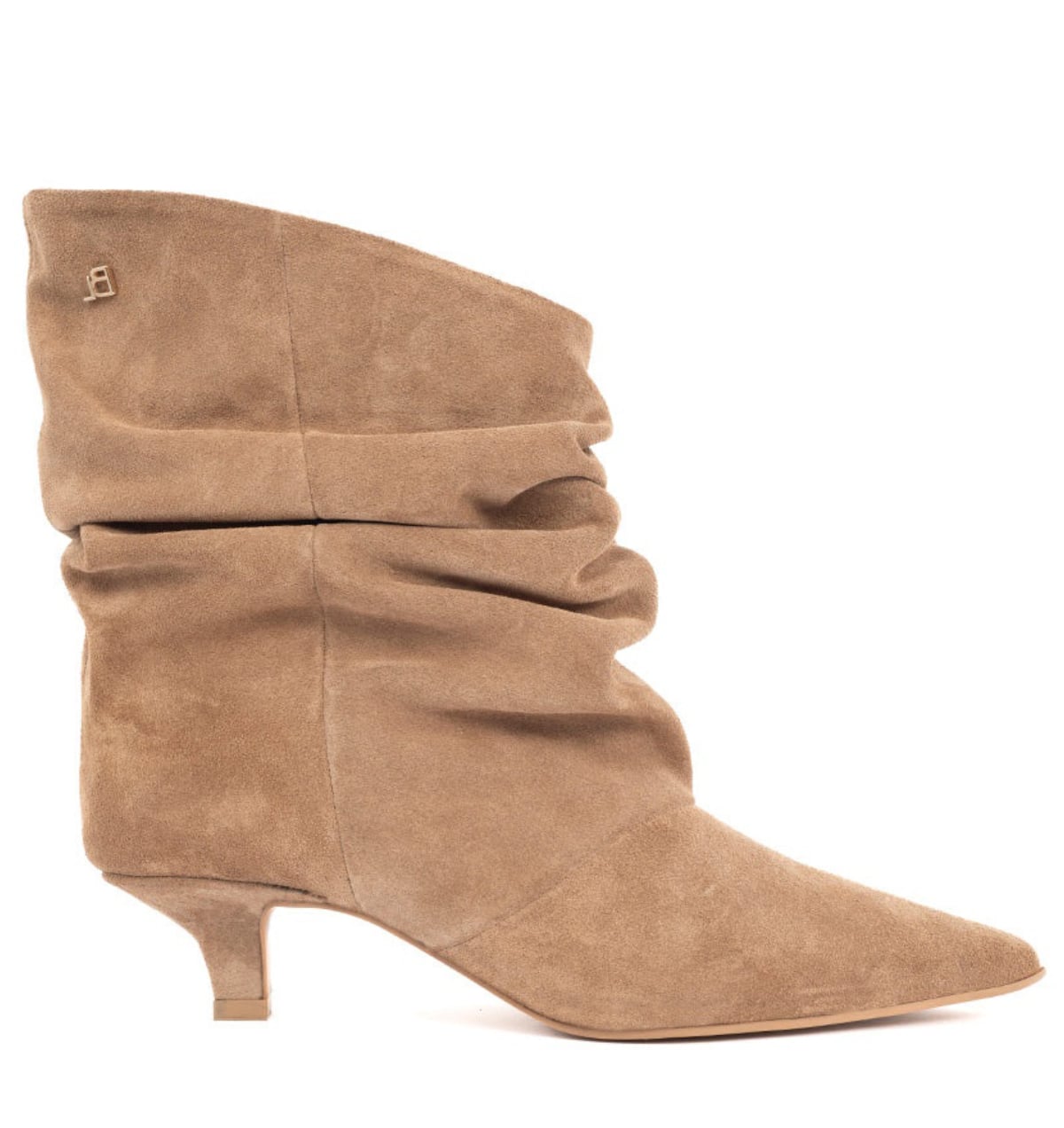 Babouche Jenna noce enkellaarzen Suede Dames – Beige
