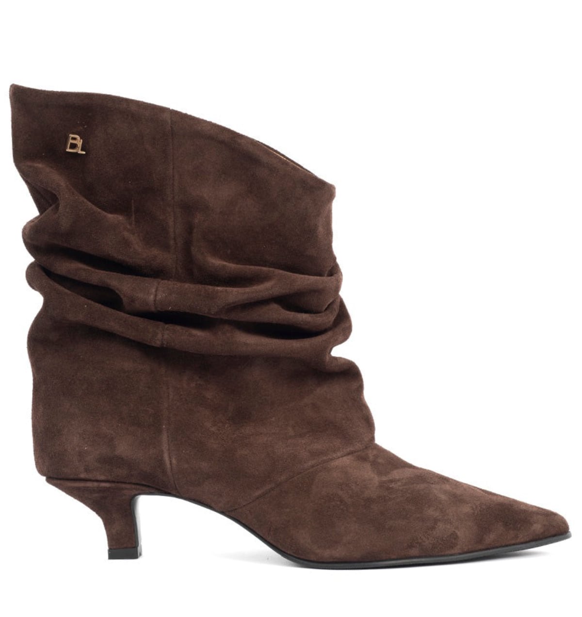 Babouche Jenna enkellaarzen dark brown Suede Dames – Bruin