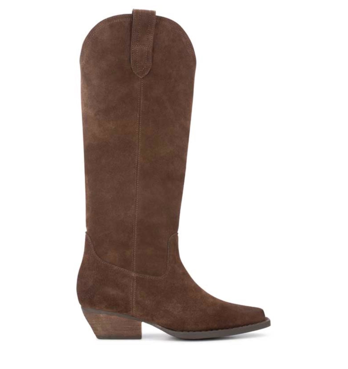 PS Poelman Dana laarzen dark brown Suede Dames