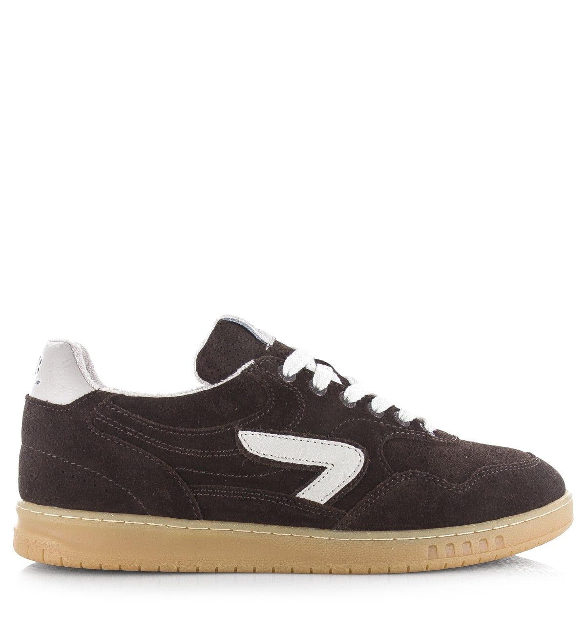 HUB Vancouver dark coffee/light bone Suede Heren