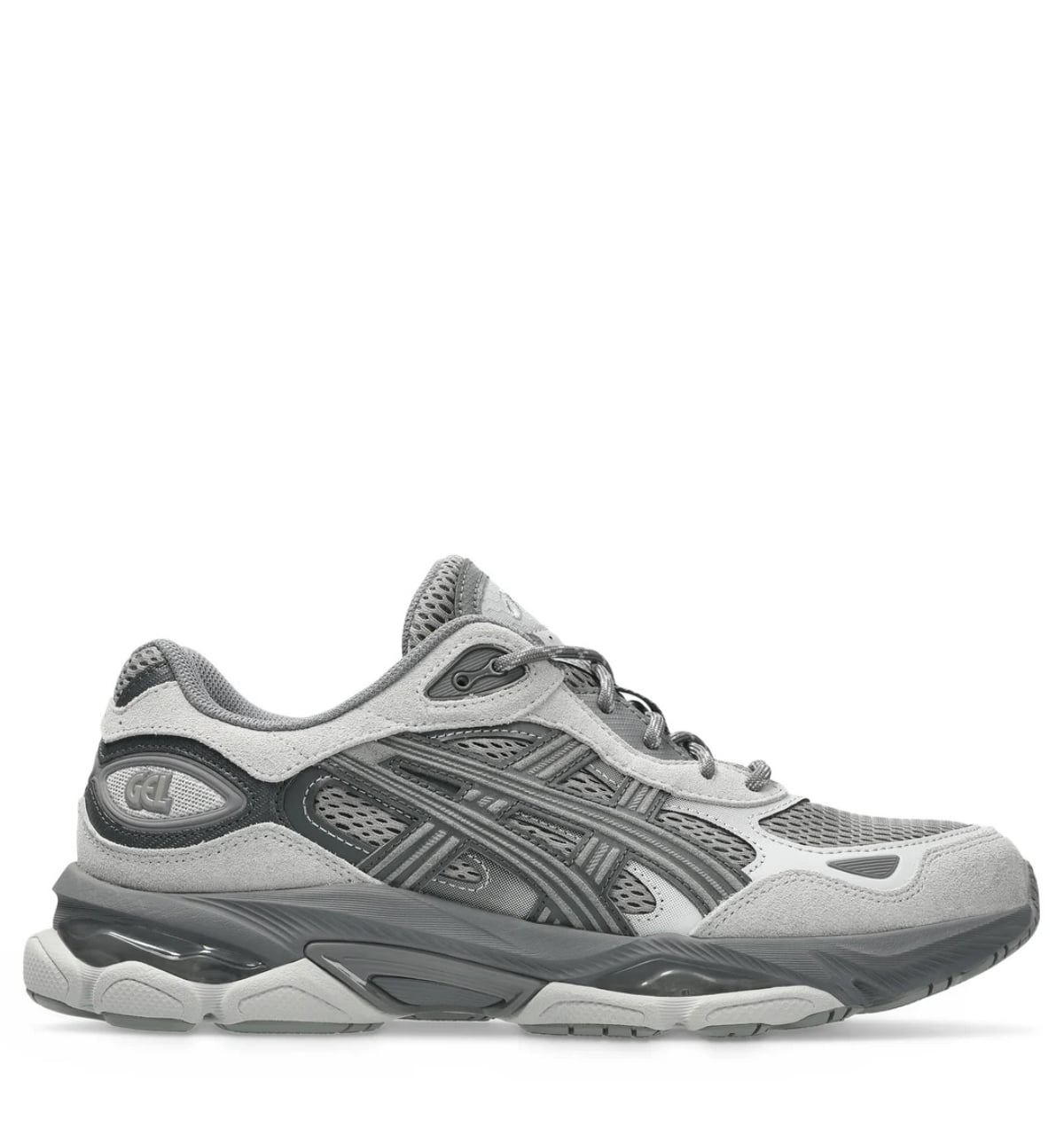 Asics GEL-NYC 2.0 Clay Grey/Cement Grey Mesh Unisex – Grijs