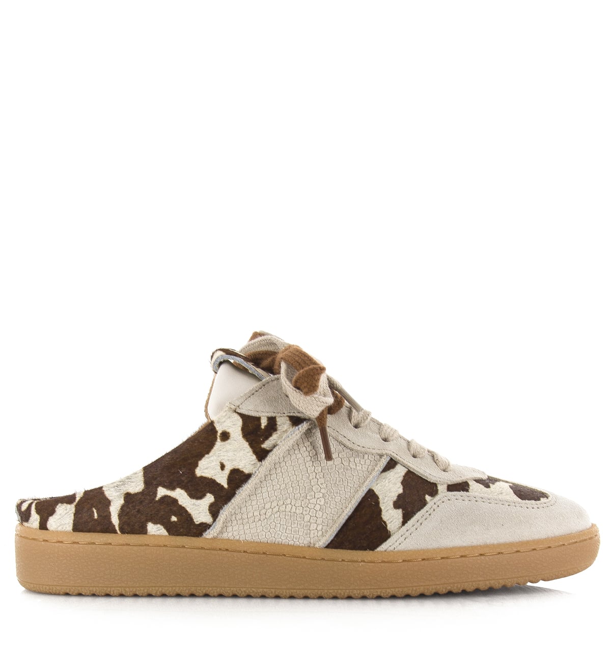 DWRS NOME cow hair on sand/off white Suede Dames