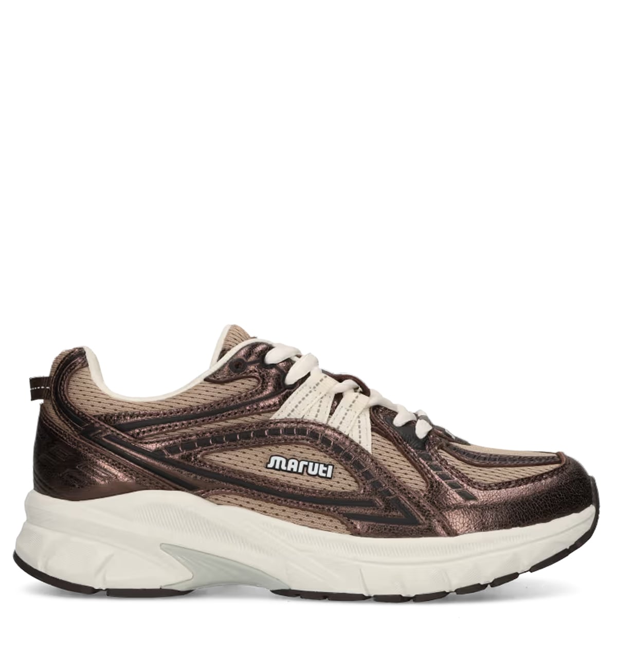 Maruti Nola Leather brown metallic Leer Dames