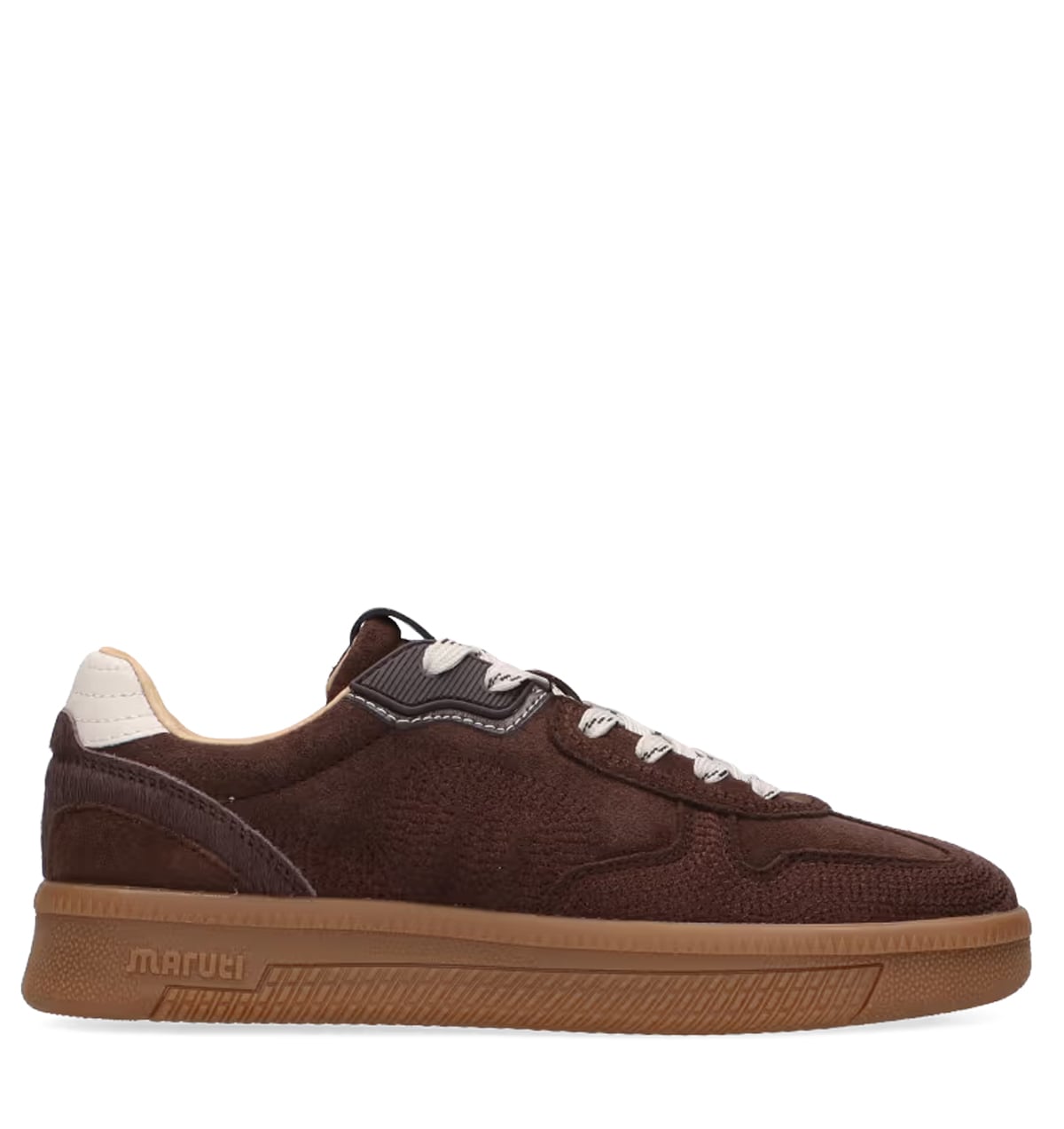 Maruti Yale Embroidery dark brown Suede Dames