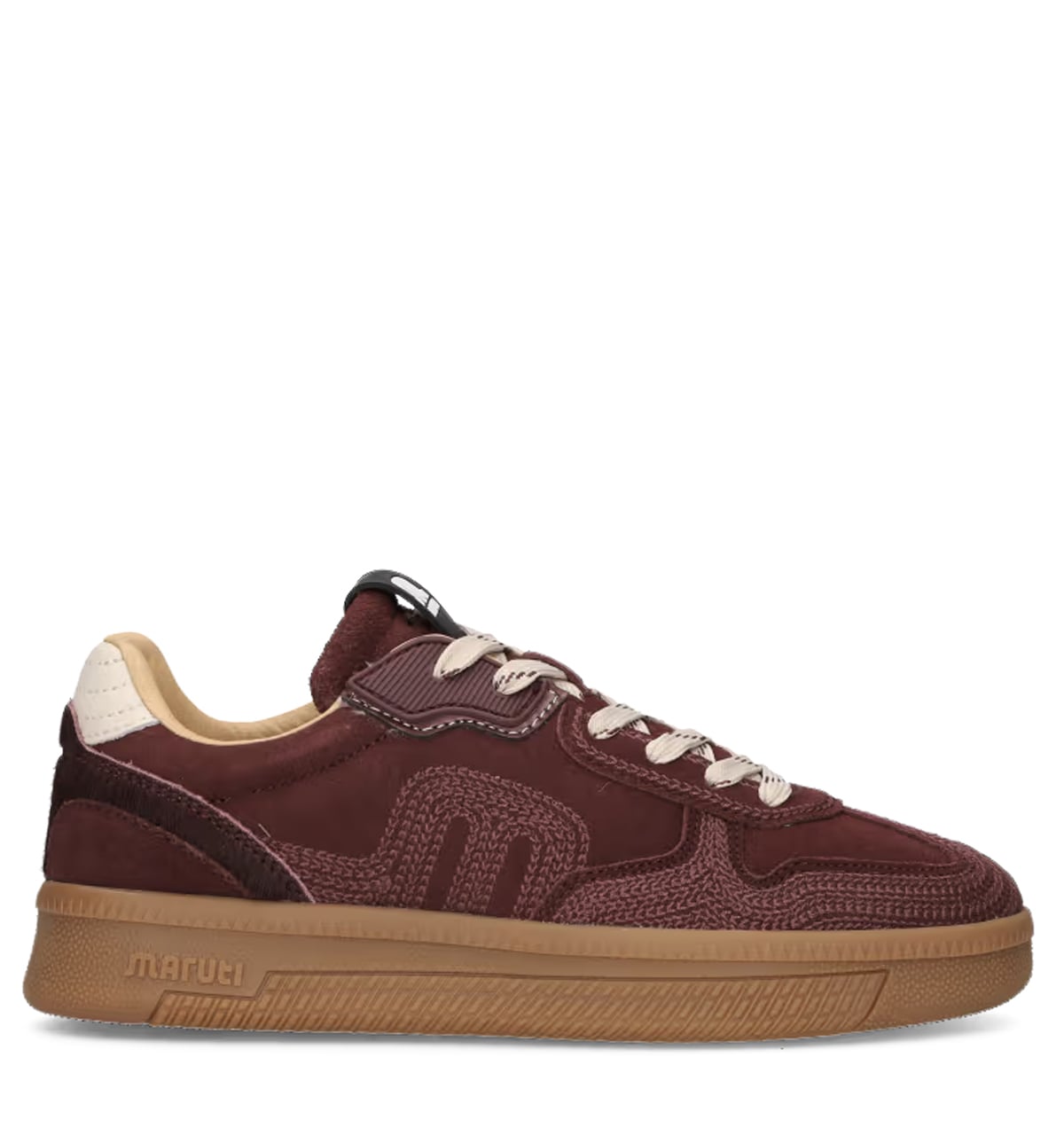 Maruti Yale Embroidery bordo Suede Dames