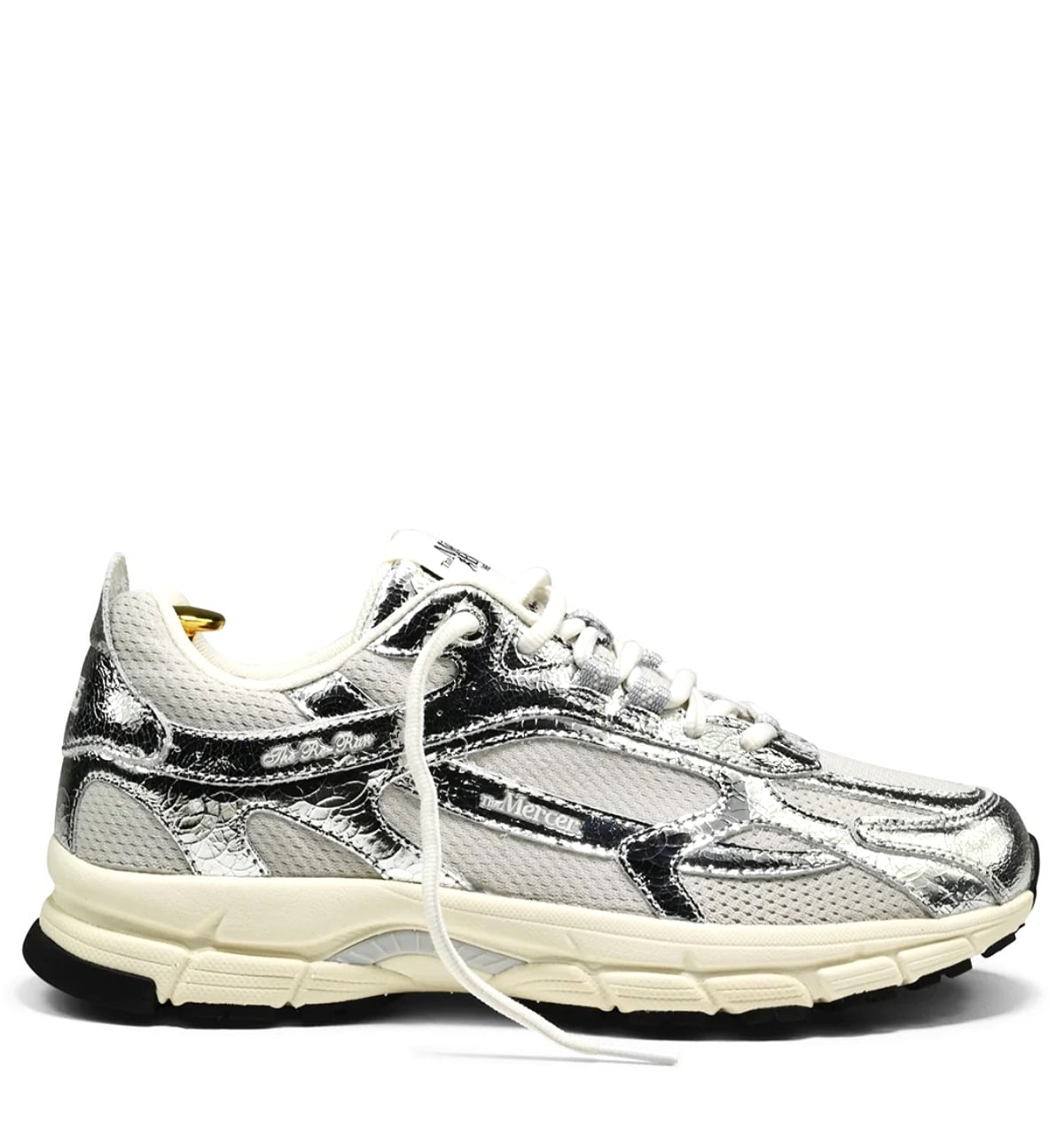 Mercer Amsterdam Mercer The Re-Run Cracked silver Mesh Dames – Zilver