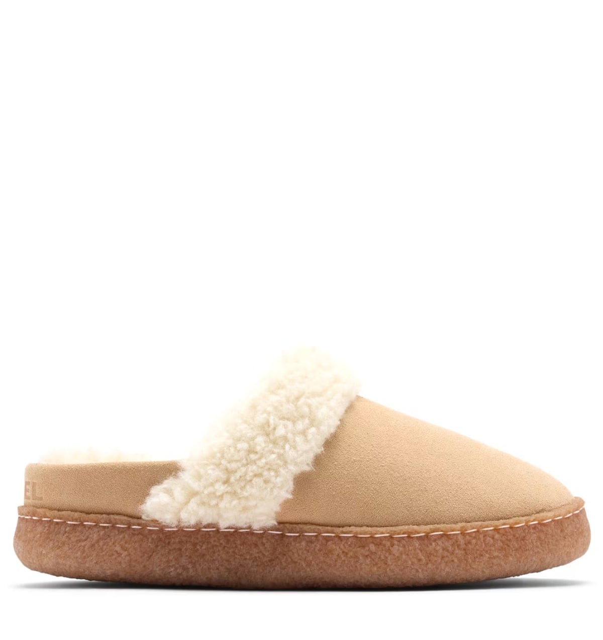 Sorel Nakiska III slide canoe Suede Dames – Beige