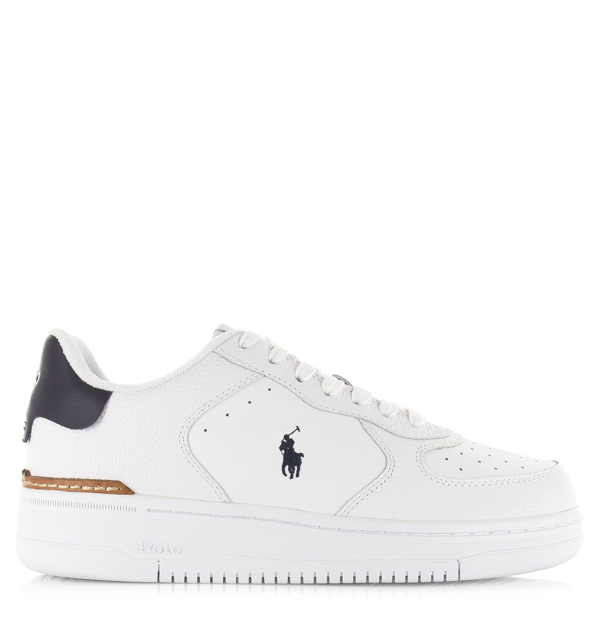 Masters crt sneakers low top white navy Leer Unisex