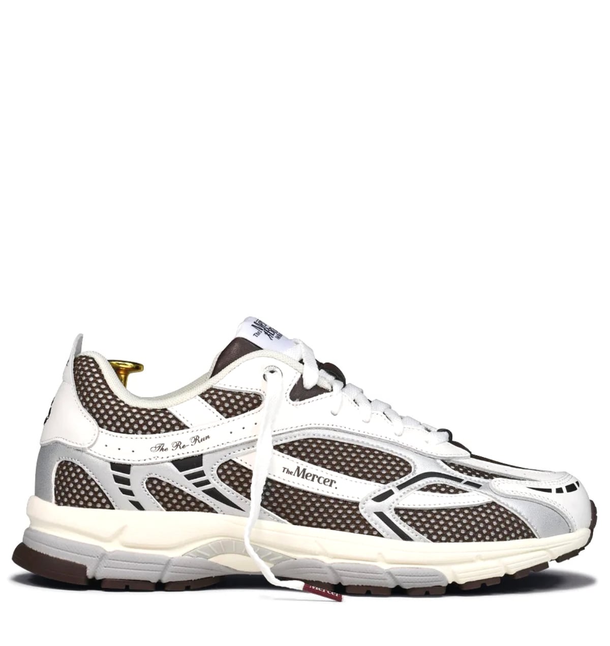 Hub Mercer The Re-Run White Silver brown Mesh Unisex – Wit