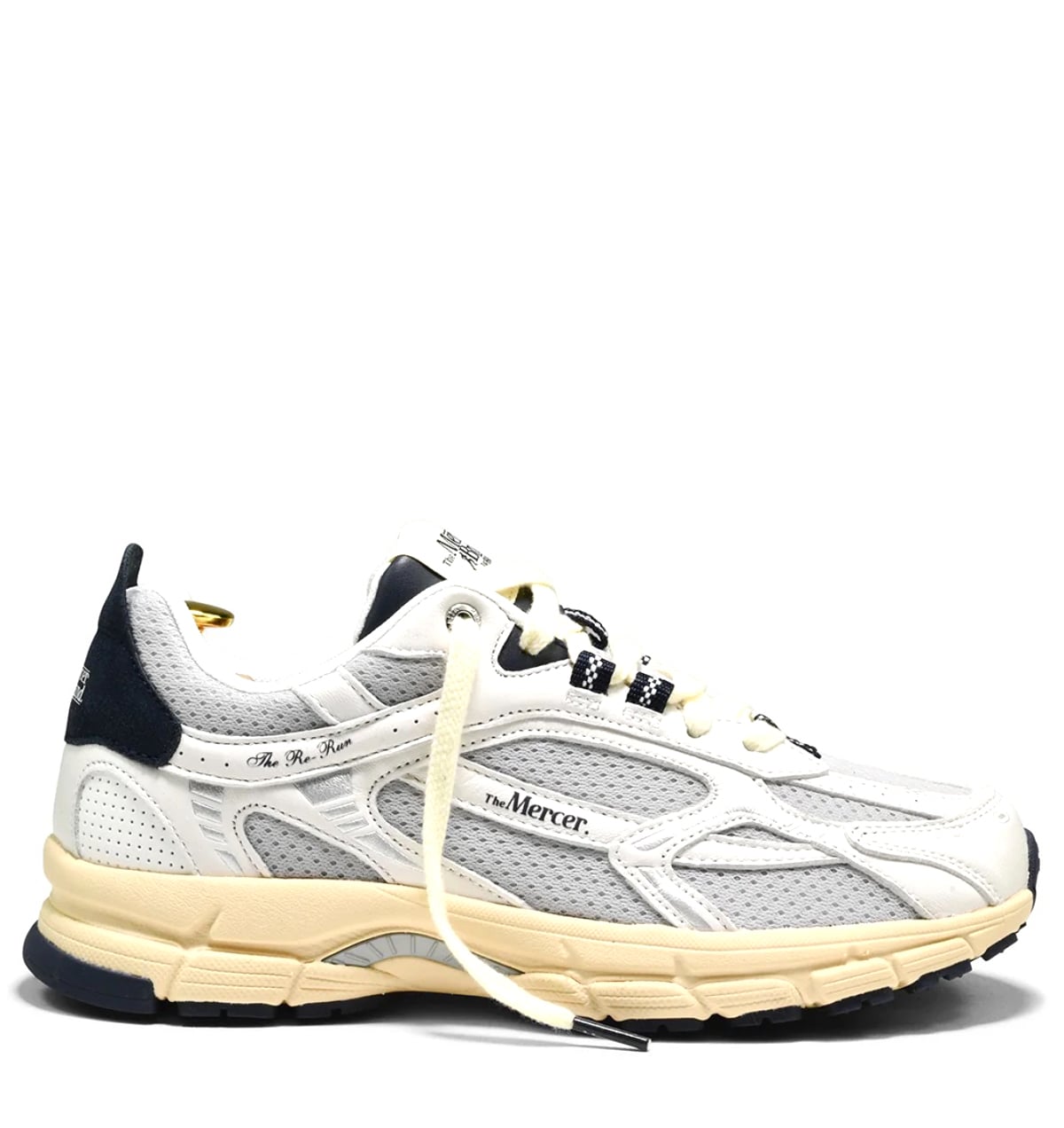 Mercer Amsterdam Mercer The Re-Run Vintage white blue Mesh Unisex – Wit
