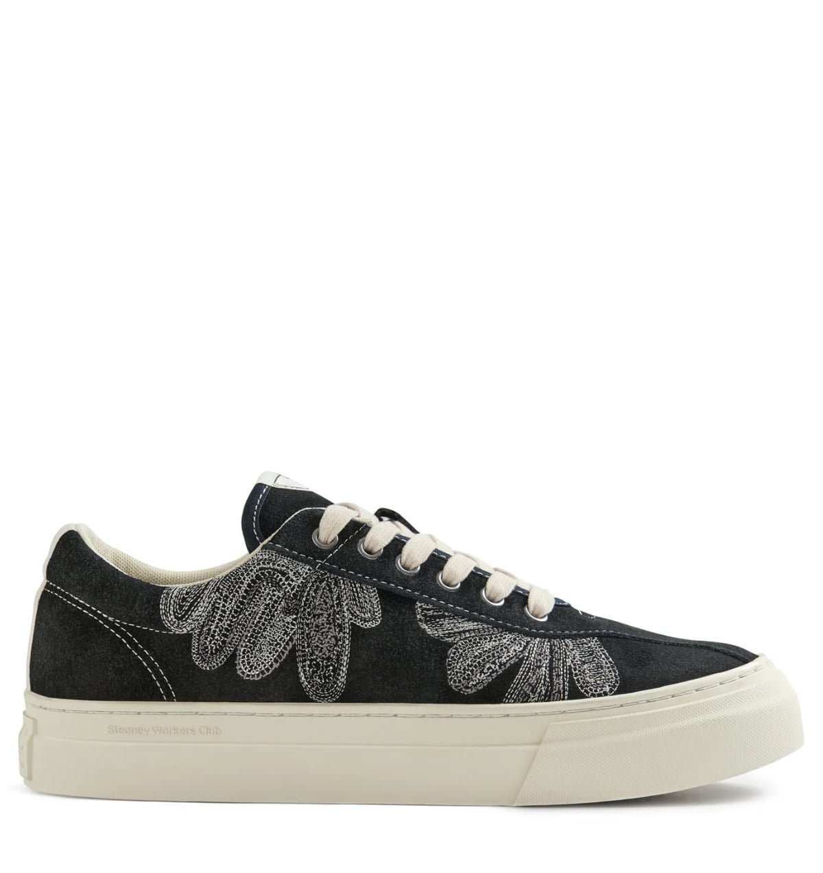 Stepney Workers Club S.W.C Dellow shroomhands suede Unisex – Zwart